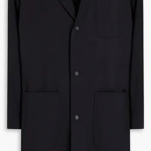 rag & bone Evan Stretch-Twill Black Coat - L - Picture 4 of 8